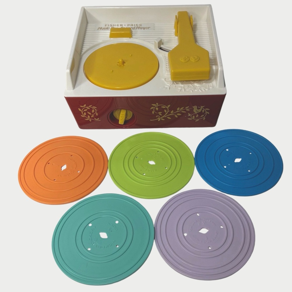 Fisher-Price Music Box Record Player with 5 Disks
